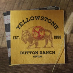 Yellowstone Party Supply Bundle 38 Yellowstone Party Supply Bundle -Yellowstone Store Beverage Napkin Lifestyle 6975ac3b f47a 4c99 963c b91d4e07c7de