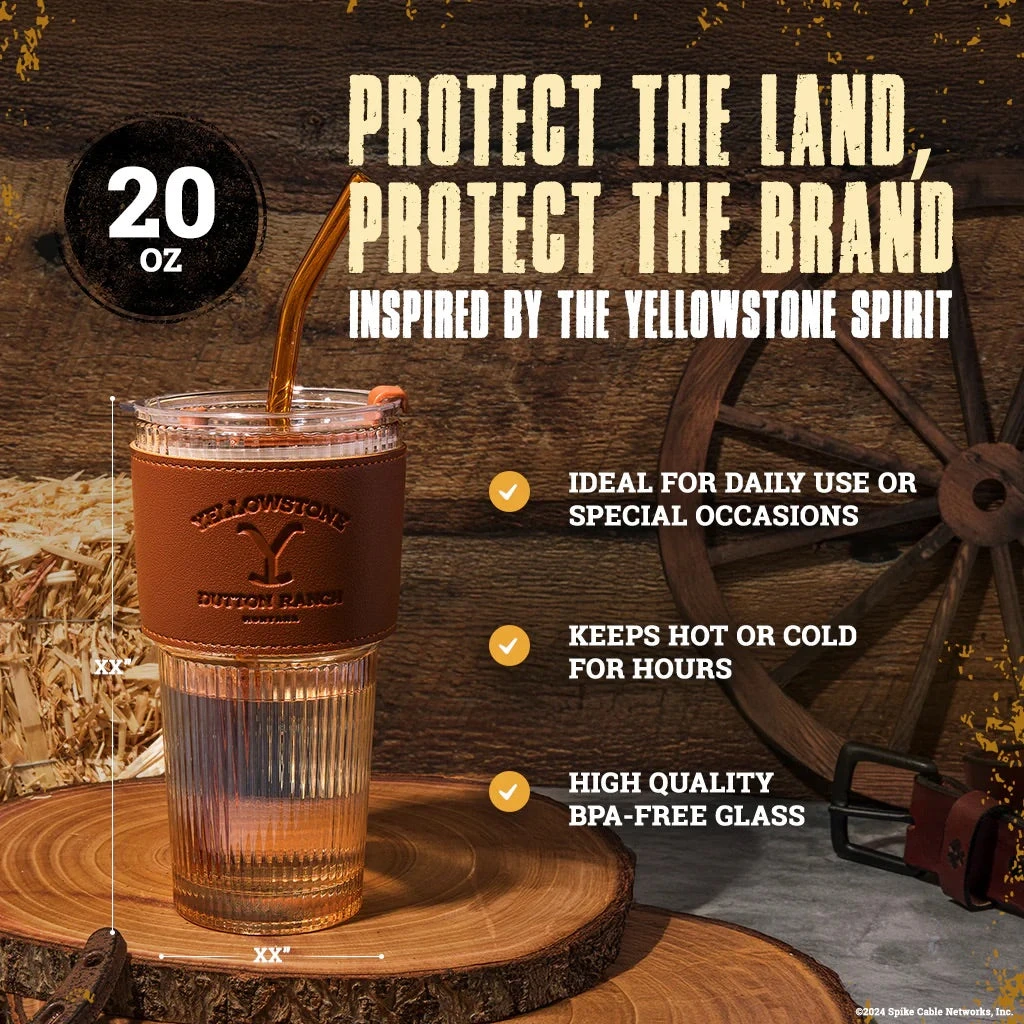 Dragon Glassware® X Yellowstone Drinking Glasses 6 Dragon Glassware® X Yellowstone Drinking Glasses - Image 4