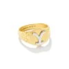 Yellow Rose By Kendra Scott X Yellowstone Beth Dutton Band Ring -Yellowstone Store KSCTT BBRGS 145 MF2