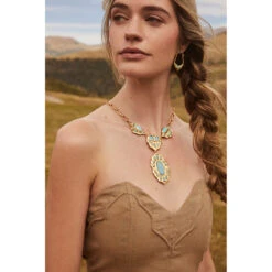 Yellow Rose By Kendra Scott X Yellowstone Montana Statement Earrings -Yellowstone Store KSCTT MSEGTM 145 MF3