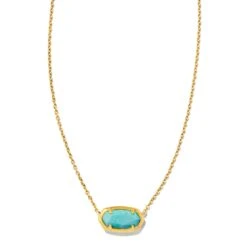 Yellow Rose By Kendra Scott X Yellowstone Elisa Short Pendant Necklace -Yellowstone Store KSCTT YSELNGST 145 MF3