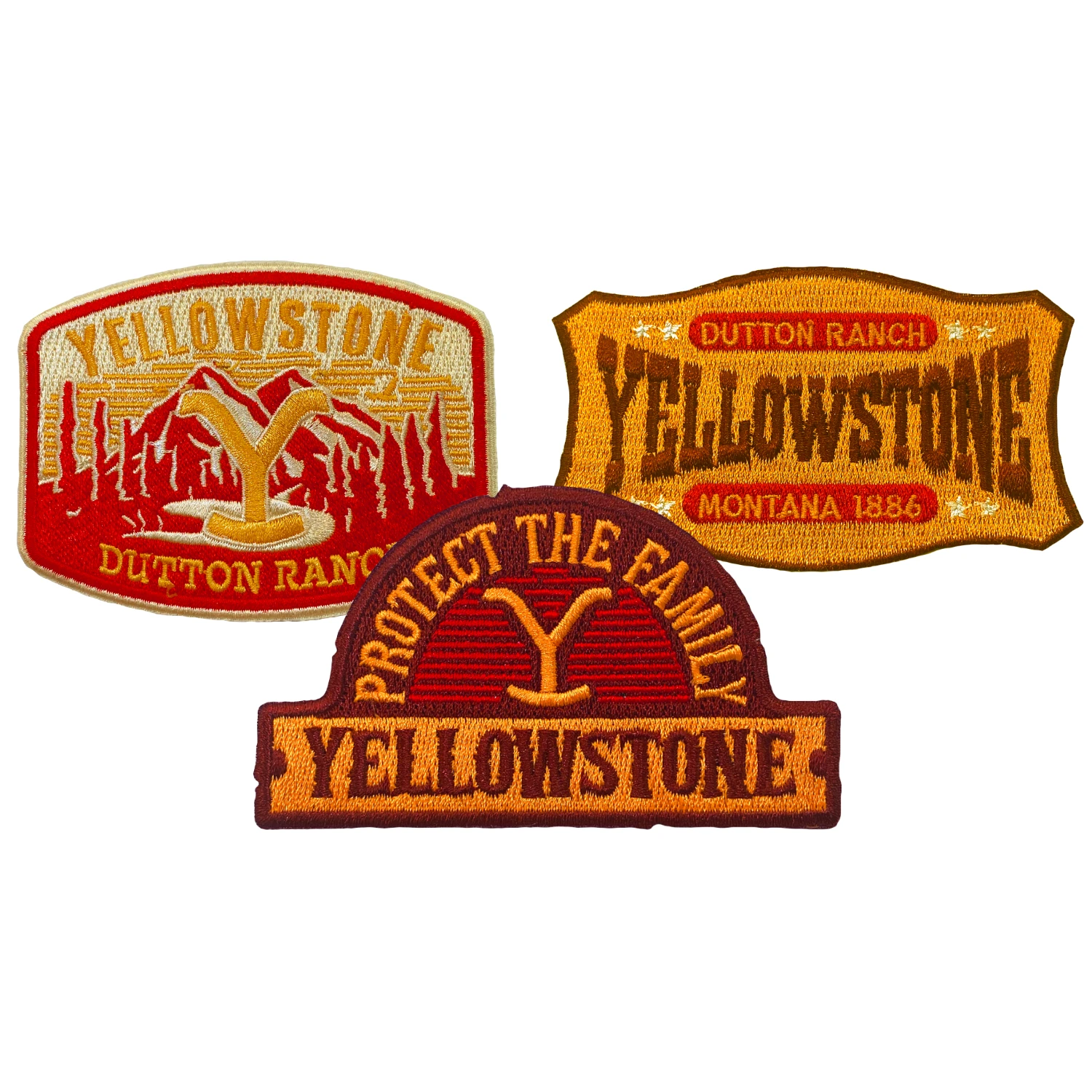 Yellowstone Dutton Ranch Iron On Patches - Pack Of 3 4 Yellowstone Dutton Ranch Iron On Patches - Pack Of 3 - Image 2