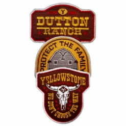 Yellowstone Dutton Ranch Iron On Patches - Pack Of 3 25 Yellowstone Dutton Ranch Iron On Patches - Pack Of 3 -Yellowstone Store PackD