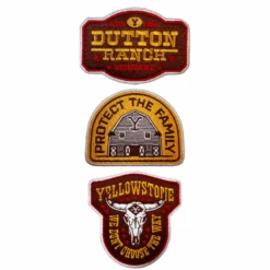 Yellowstone Dutton Ranch Iron On Patches - Pack Of 3 23 Yellowstone Dutton Ranch Iron On Patches - Pack Of 3 -Yellowstone Store PackF