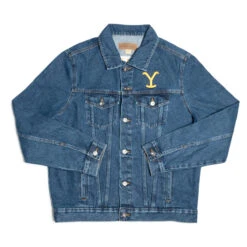 Yellowstone Dutton Ranch Y Logo Embroidered Denim Jacket -Yellowstone Store VIACOM YS JCKT 1X1 001