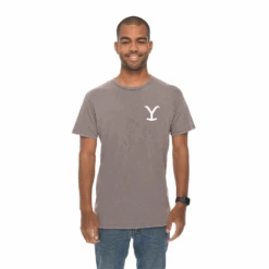 Yellowstone Logo Unisex Vintage Short Sleeve T-Shirt -Yellowstone Store YLS LST002 YS001 VZ MALE