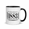 Yellowstone 1883 Logo Black Two-Tone Mug -Yellowstone Store YS 1883 BM Printful 2TONE 11 RT MF