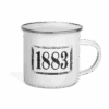 Yellowstone 1883 Logo Enamel Camping Mug 2 Yellowstone 1883 Logo Enamel Camping Mug -Yellowstone Store YS 1883 CM 100387 RT MF