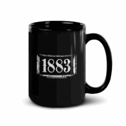 Yellowstone 1883 Warriors Don't Cry Black Mug -Yellowstone Store YS 1883 ED WDC BM 55 100085 15 RT MF