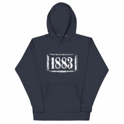 Yellowstone 1883 Logo Unisex Premium Hoodie -Yellowstone Store YS 1883 HS 100957 NVY MF c5926681 183b 47a3 ba17 085f94a1cef3