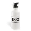Yellowstone 1883 Logo 20 Oz Screw Top Water Bottle With Straw -Yellowstone Store YS 1883 WB 100096 MF