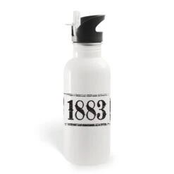 Yellowstone 1883 Logo 20 Oz Screw Top Water Bottle With Straw