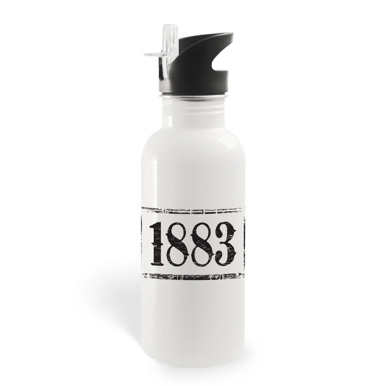 Yellowstone 1883 Logo 20 Oz Screw Top Water Bottle With Straw 3 Yellowstone 1883 Logo 20 Oz Screw Top Water Bottle With Straw