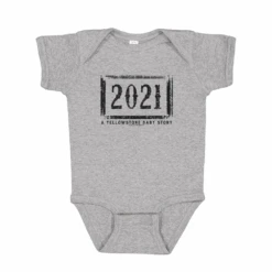 Yellowstone 1883 A Yellowstone Baby Story 2021 Baby Bodysuit -Yellowstone Store YS 1883 YSSTORY BB 55 100370 GRY 21 MF