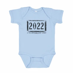 Yellowstone 1883 A Yellowstone Baby Story 2022 Baby Bodysuit -Yellowstone Store YS 1883 YSSTORY BB 55 100370 LT BLU 22 MF