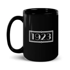 Yellowstone 1923 Logo Black Mug -Yellowstone Store YS 1923 LOGO 64 100085 15 L MF