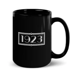 Yellowstone 1923 Logo Black Mug -Yellowstone Store YS 1923 LOGO 64 100085 15 R MF