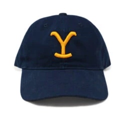 Yellowstone Y Logo 3D Puff Embroidered Hat -Yellowstone Store YS 3D HAT BLUE 1X1 0001