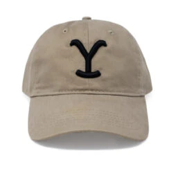 Yellowstone Y Logo 3D Puff Embroidered Hat -Yellowstone Store YS 3D HAT TAN 1X1 0001