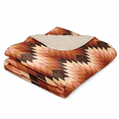 Yellowstone Chevron Pattern Sherpa Blanket 19 Yellowstone Chevron Pattern Sherpa Blanket -Yellowstone Store YS APTRN 101725 37x57 FOLD MF