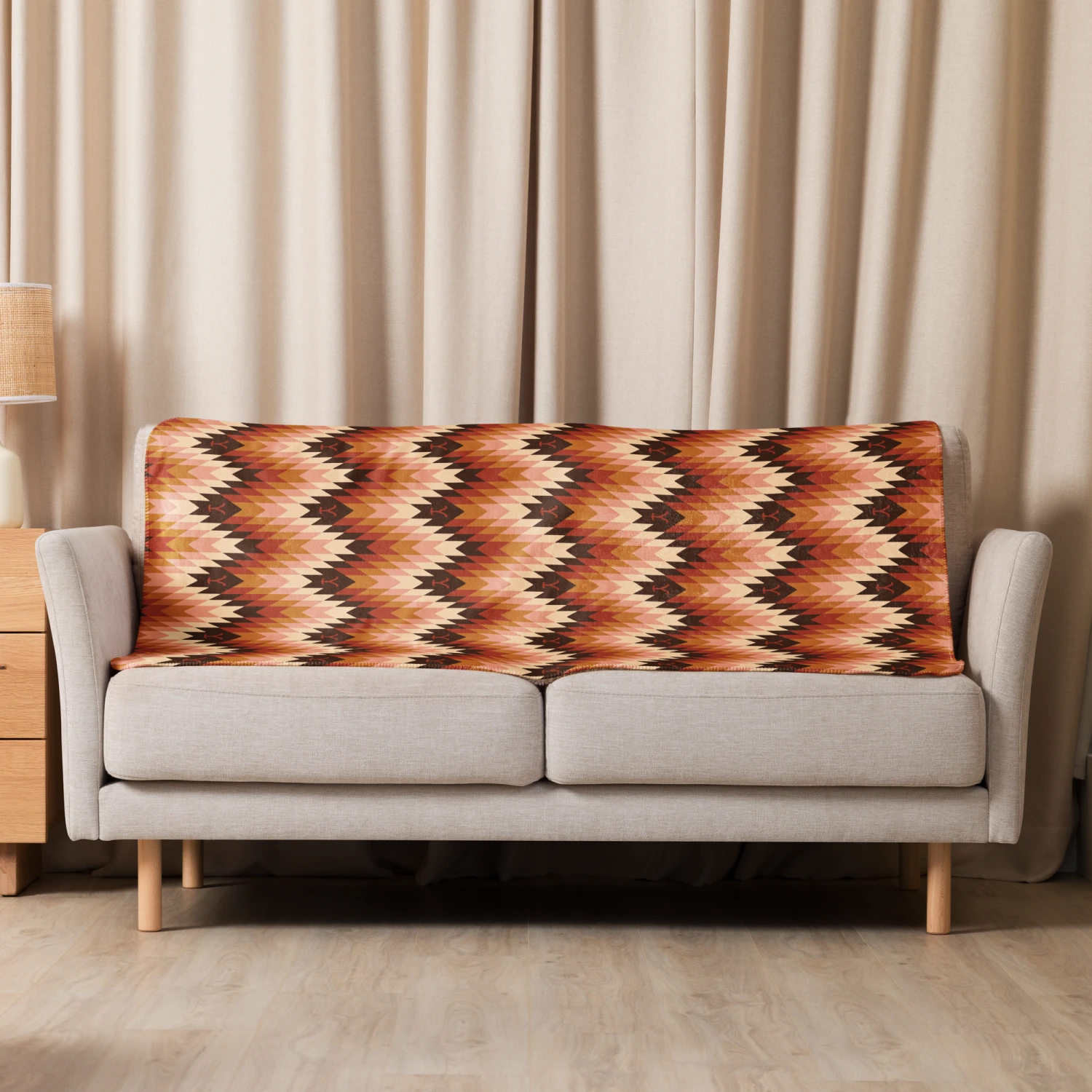 Yellowstone Chevron Pattern Sherpa Blanket 5 Yellowstone Chevron Pattern Sherpa Blanket - Image 3