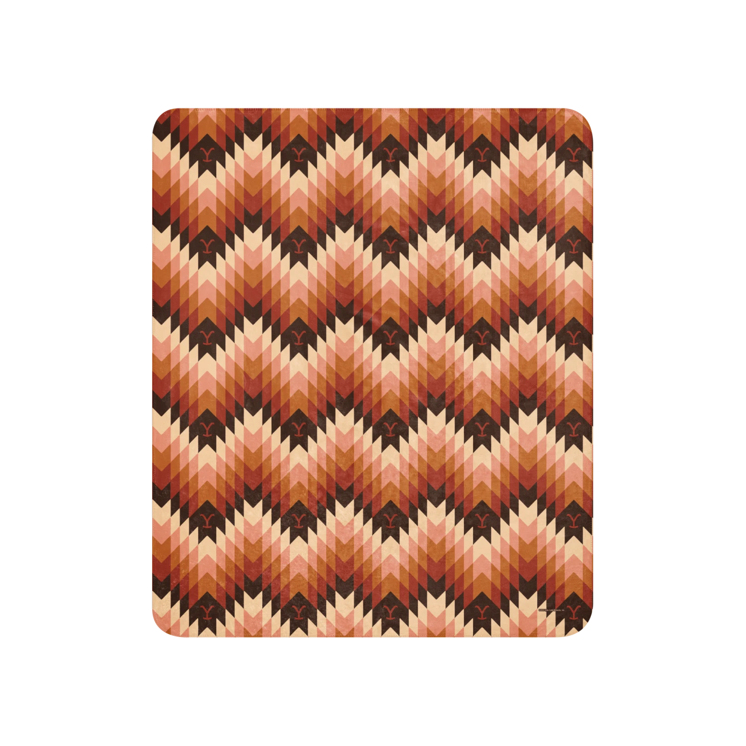 Yellowstone Chevron Pattern Sherpa Blanket 7 Yellowstone Chevron Pattern Sherpa Blanket - Image 5