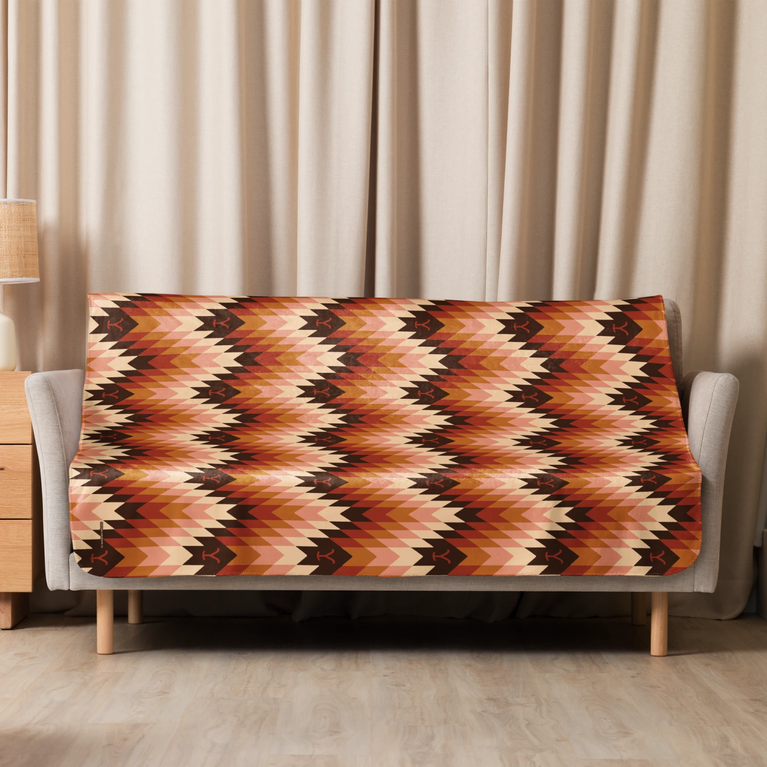 Yellowstone Chevron Pattern Sherpa Blanket 9 Yellowstone Chevron Pattern Sherpa Blanket - Image 7