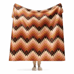 Yellowstone Chevron Pattern Sherpa Blanket 28 Yellowstone Chevron Pattern Sherpa Blanket -Yellowstone Store YS APTRN 101725 60x80 LIFE