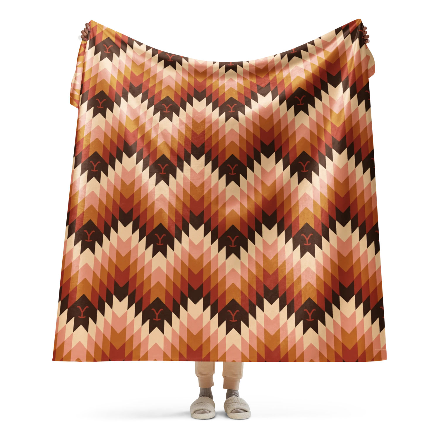 Yellowstone Chevron Pattern Sherpa Blanket 15 Yellowstone Chevron Pattern Sherpa Blanket - Image 13