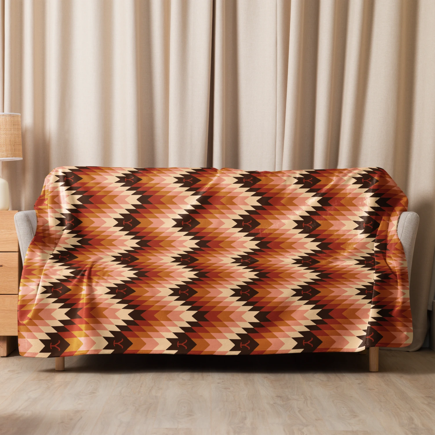 Yellowstone Chevron Pattern Sherpa Blanket 14 Yellowstone Chevron Pattern Sherpa Blanket - Image 12