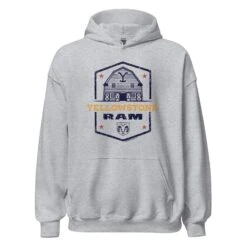 Yellowstone X Ram Barn Hoodie -Yellowstone Store YS BARNRAM 76 100861 SPORT GREY MF