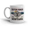 Yellowstone Dutton Ranch Montana White Mug -Yellowstone Store YS BDGE09 69 100976 11 L MF