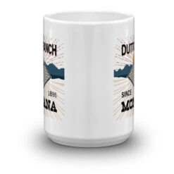 Yellowstone Dutton Ranch Montana White Mug -Yellowstone Store YS BDGE09 69 100976 15 CEN MF
