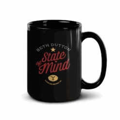 Yellowstone Beth Dutton State Of Mind Black Mug -Yellowstone Store YS BDMIND BM 100085 15 RT MF