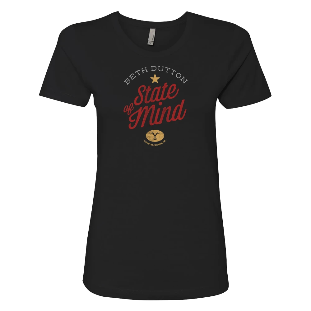 Yellowstone Beth Dutton State Of Mind Women's Short Sleeve T-Shirt 3 Yellowstone Beth Dutton State Of Mind Women's Short Sleeve T-Shirt