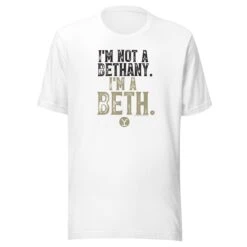 Yellowstone I'm A Beth T-Shirt -Yellowstone Store YS BETHANY 75 100894 WHITE MF