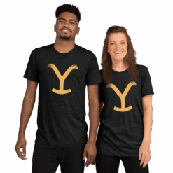 Yellowstone Big Y Logo Tri-Blend T-Shirt -Yellowstone Store YS BIGY TBTS 100147 RO