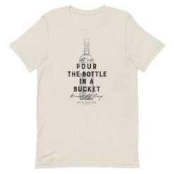 Yellowstone Pour The Bottle In The Bucket Adult Short Sleeve T-Shirt -Yellowstone Store YS BOTTLE 71 100394 HEATHER DUST MF