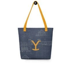 Yellowstone Historic Blueprint Tote -Yellowstone Store YS BPALL 111 101210 LIFE2