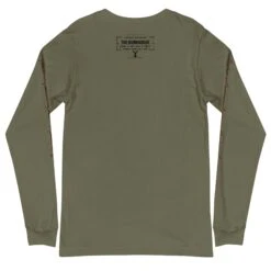 Yellowstone Bunkhouse Bison Long Sleeve T-Shirt -Yellowstone Store YS BUNK 146 100979 MILITARY GREEN BK MF