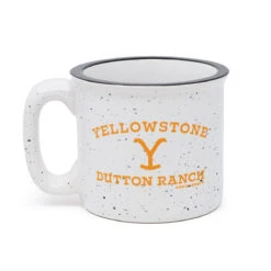Yellowstone Dutton Ranch Logo 12 Oz Campfire Mug -Yellowstone Store YS CAMP MUG WHT MERCH 1x1 003 1