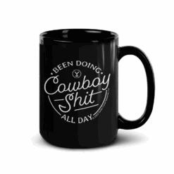 Yellowstone Cowboy Black Mug -Yellowstone Store YS CBS BM 53 100085 15 RT MF