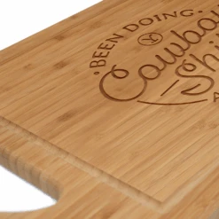 Yellowstone Cowboy Laser Engraved Cutting Board -Yellowstone Store YS CBS CB 53 100181 TP DWN ANGLE MF