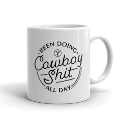 Yellowstone Cowboy White Mug 10 Yellowstone Cowboy White Mug -Yellowstone Store YS CBS WM 100976 11 RT MF