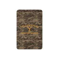 Yellowstone Camo Sherpa Blanket -Yellowstone Store YS CCAMO 201 101725 37X57 FT MF