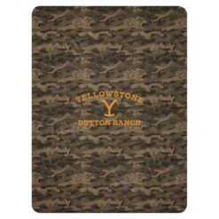 Yellowstone Camo Sherpa Blanket -Yellowstone Store YS CCAMO 201 101725 60X80 FT MF