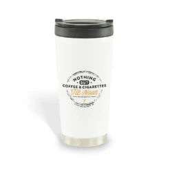 Yellowstone Nothing But Coffee & Cigarettes 'Til Noon 16 Oz Stainless Steel Thermal Travel Mug