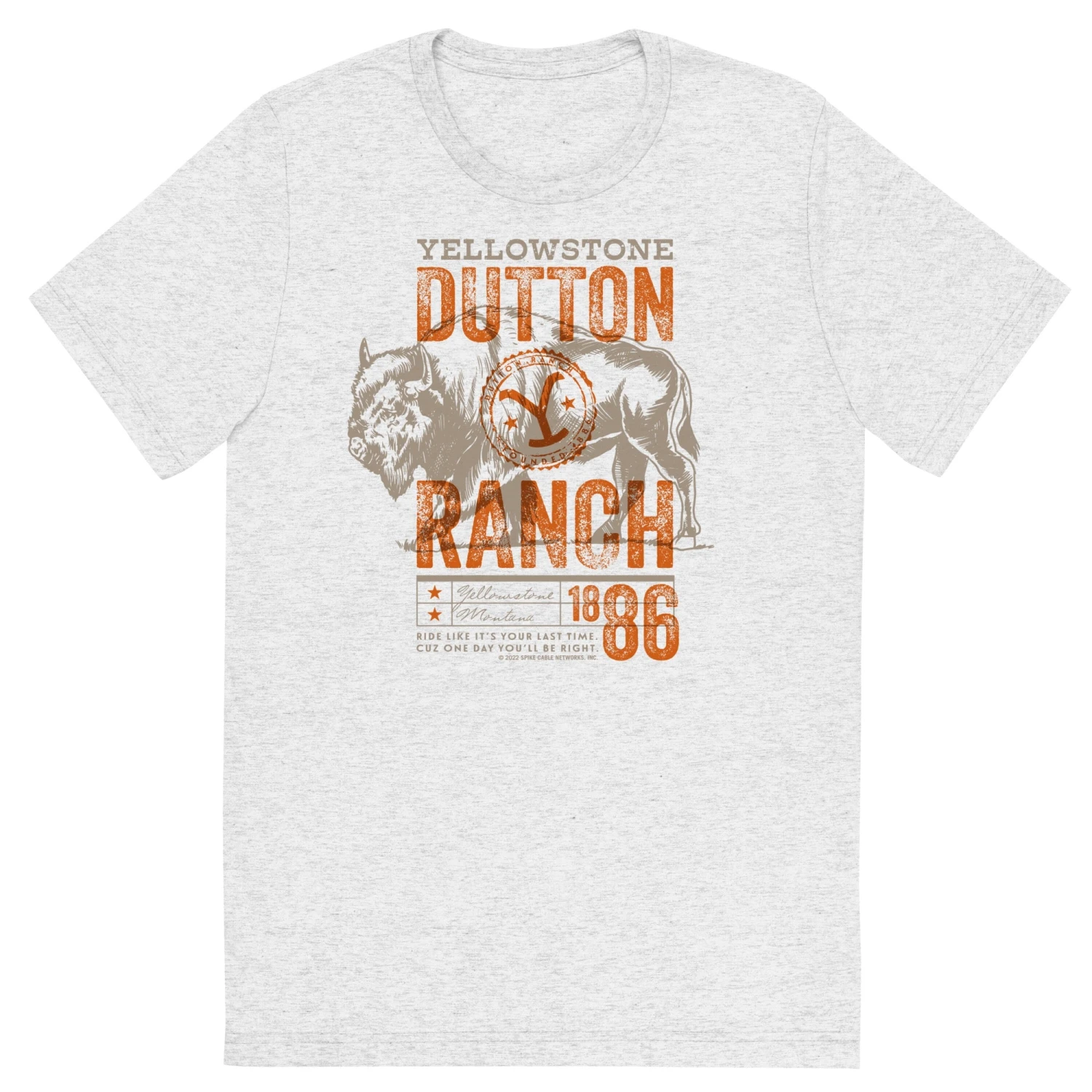 Yellowstone Ride Like It's Your Last Adult Tri-Blend T-Shirt 6 Yellowstone Ride Like It's Your Last Adult Tri-Blend T-Shirt - Image 4