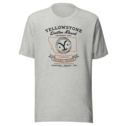 Yellowstone Dutton Ranch Your Ranch Your Rules Short Sleeve T-Shirt -Yellowstone Store YS COMP09 69 100394 ATHLETIC HEATHER MF