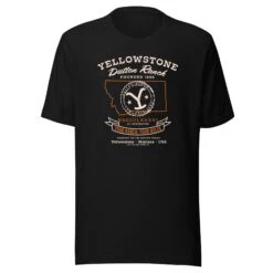 Yellowstone Dutton Ranch Your Ranch Your Rules Short Sleeve T-Shirt -Yellowstone Store YS COMP09 69 100394 BLACK MF